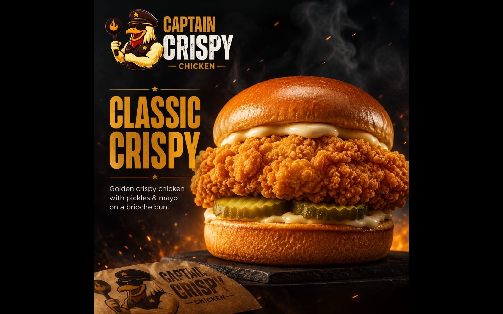 CAPTAIN’S CRISPY CHICKEN SANDWICH