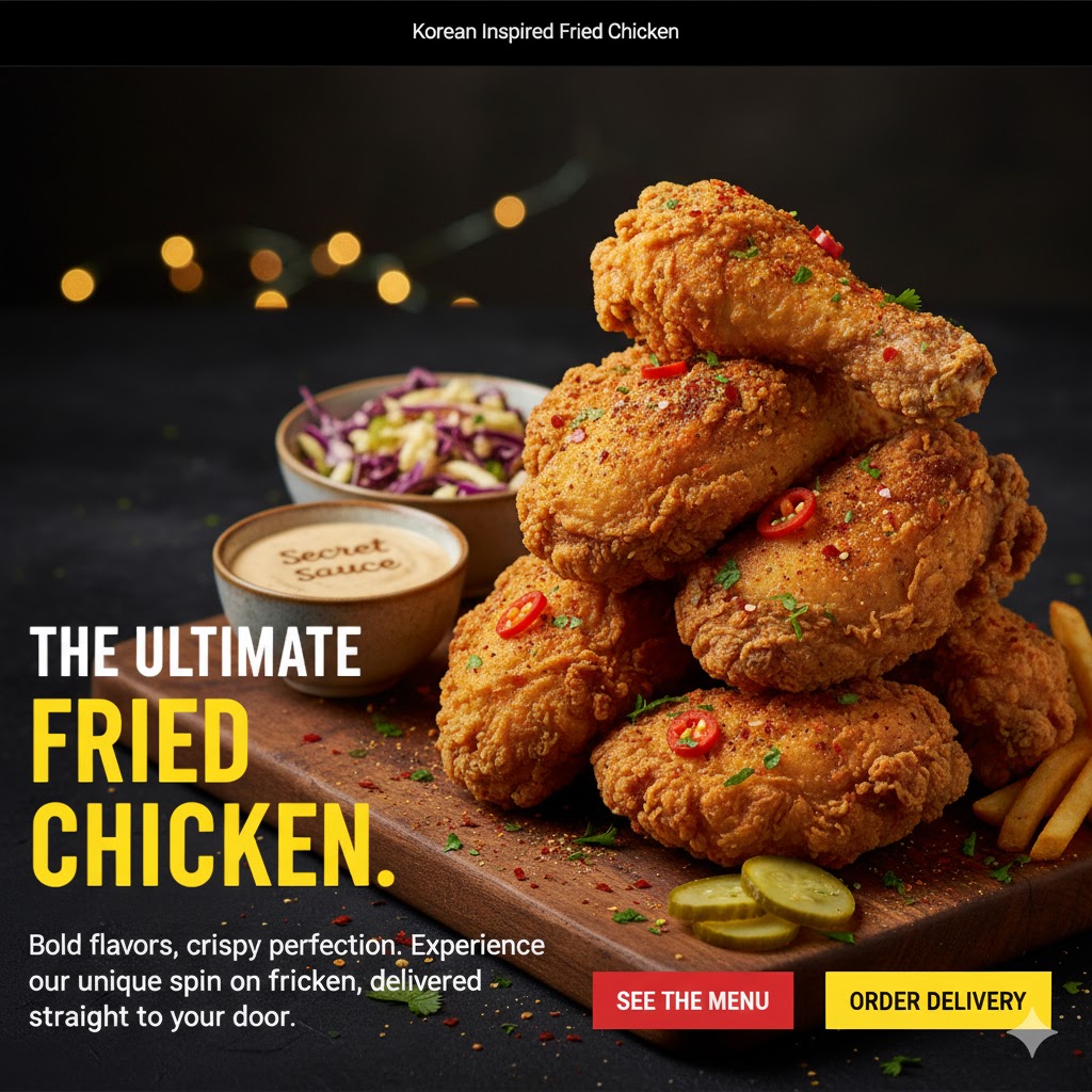 Delicious fried chicken